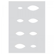 Plantilla para arcilla polimérica 210x148 mm motivos Amandes|raw }}