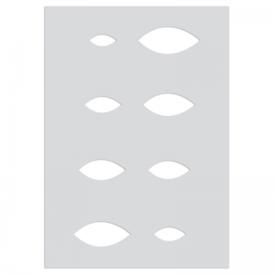 Plantilla para arcilla polimérica 210x148 mm motivos Amandes