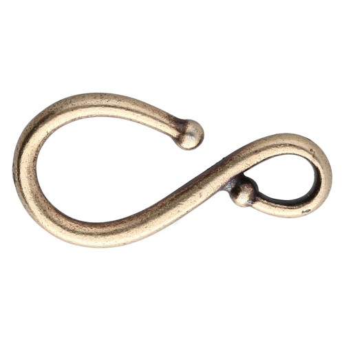 Cierre de gancho 32x16 mm - Bronce x1