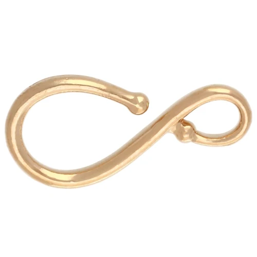 Cierre de gancho 32x16 mm - Dorado con oro fino x1