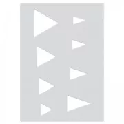 Plantilla para arcilla polimérica 210x148 mm motivos Triangles