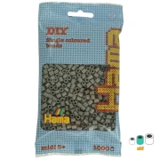 Perlas de planchar Hama Midi 5 mm Gris ratón (n°117) x 1000