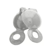 Tapa de nudo de 4 mm con anillos cerrados - Acero inoxidable 304L x20