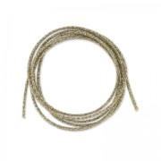 Cordón metálico Mokuba 2 mm - Hilo plateado marrón claro x1m|raw }}