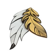 Dingue plástico 26x20 cm - Dorado y Plateado x4