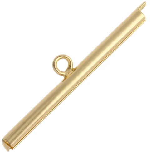 Rocalla Miyuki 32 mm punta para tejer y Delica - Dorado x1