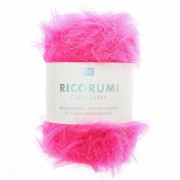 Ricorumi Furry Furry Rico Design Amigurumi hilo de imitación de piel - Rosa fluorescente 014 x25g