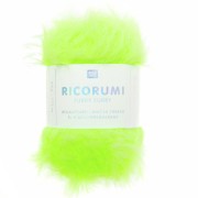 Ricorumi Furry Rico Design Amigurumi hilo de piel sintética - Verde fluorescente 017 x25g
