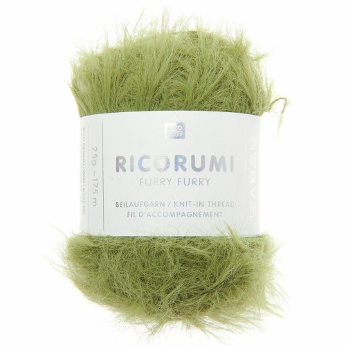 Ricorumi Furry hilo de imitación de piel Furry Rico Design Amigurumi - Oliva 018 x25g