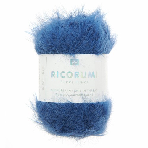 Hilo de peluche Ricorumi Furry Furry Rico Design Amigurumi -azul noche 020 x25g
