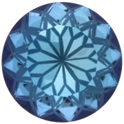 Cabujón redondo Aurora A1088L Lotus de 14 mm - Crystal Bermuda Blue x1