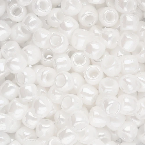 Rocaille Toho 6/0 TO6R121 - Blanco Opaco Lustre x8g