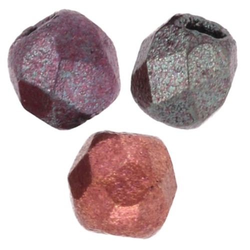 Facetas auténticas de 2 mm (Verdadero 2) - Purple Iris Gold x50