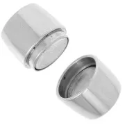 Cierre magnético para cordón de 10 mm - Acero inoxidable 361L x1