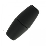 Cierre magnético 34 mm para cordón 8 mm Negro mate x1