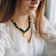 Dije de abeja 12x14 mm - Acero inoxidable 304 Dorado x1