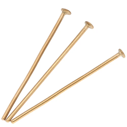 Clavos cabeza plana 30x1 mm - Acero inoxidable 304 Dorado x10