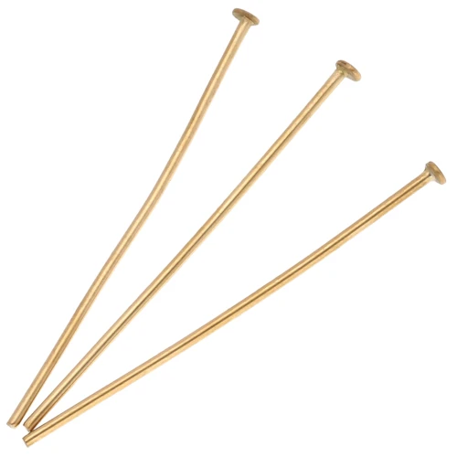 Clavos cabeza plana 40x1 mm - Acero inoxidable 304 Dorado x10