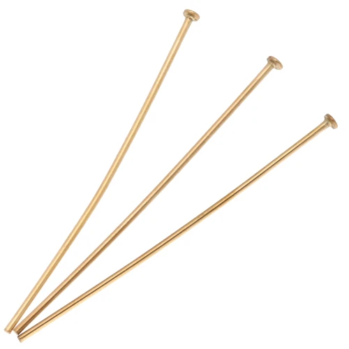 Clavos cabeza plana 50x1 mm - Acero inoxidable Dorado 304 x10