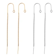 Regalo - Pendientes malla veneciana Acero inoxidable - Acabado de forma aleatoria x2