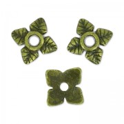 Casquillas flores 5 mm bronce x10|raw }}