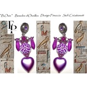 Cuentas de cristal Dagas 5x16 mm - Constelación Transparente Rosa Fucsia x25