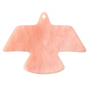 Colgante Águila Acetato 25x35,5 mm - Jaspeado Melocotón Dorado Brillo x1