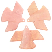 Colgante Águila Acetato 25x35,5 mm - Jaspeado Melocotón Dorado Brillo x1