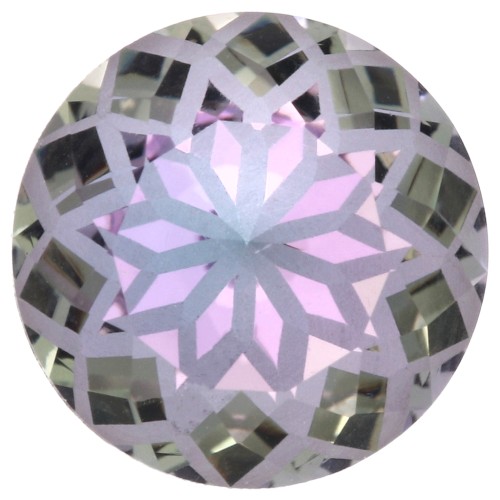 Cabujón redondo Aurora A1088L Lotus de 10 mm - Crystal Vitrail Light x1