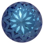 Cabujón redondo Aurora A1088L Lotus de 10 mm - Crystal Bermuda Blue x1