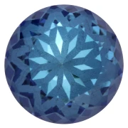Cabujón redondo Aurora A1088L Lotus de 10 mm - Crystal Bermuda Blue x1