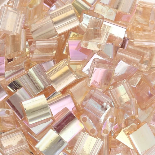 Miyuki Tila Beads 5x5x1.9 mm TL-55018 - Cristal Amarillo Arcoiris x10g