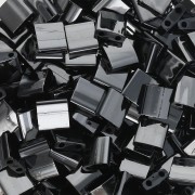 Miyuki Tila Beads 5x5x1.9 mm TL-55096 - Hematites Negro Vacío Lleno x10g