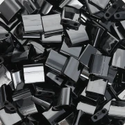 Miyuki Tila Beads 5x5x1.9 mm TL-55096 - Hematites Negro Vacío Lleno x10g