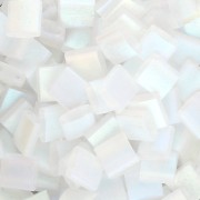 Miyuki Tila Beads 5x5x1.9 mm TL-55107 - Cristal AB Full Mat x10g|raw }}