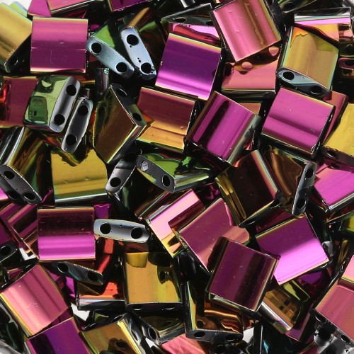 Miyuki Tila Beads 5x5x1.9 mm TL-55109 - Negro Vitrail Full x10g