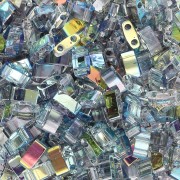 Miyuki Half Tila Beads 5x2.3x1.9mm HTL-55025 - Azul Cristal Arcoiris x10g|raw }}