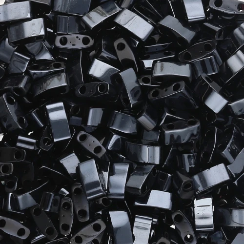 Miyuki Half Tila Beads 5x2.3x1.9mm HTL-55092 - Negro Azul Hematite Full x10g