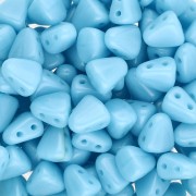 Blue Turquoise - Abalorios cristal checo dos agujeros Nib-Bit 6x5 mm - Azul turquesa opaco x10g Abalorios cristal checo dos agujeros Nib-Bit 6x5 mm - Azul turquesa opaco x10g