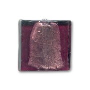 Cuadrados hoja de plata 20 mm Amethyst x4