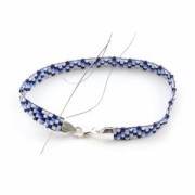 Cierre mosquetón 11 mm para Miyuki 11/0 4 filas - Plata 925 x1