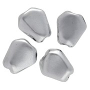 Cuenta pepita irregular 13x11 mm - Plata envejecida x1