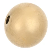 Cuentas redondas de 10 mm - Acero inoxidable chapado en oro 316F x4