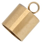 Tapones cilíndricos para cordón de 8 mm - Acero inoxidable 303 Gold x4