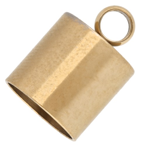 Tapones cilíndricos para cordón de 8 mm - Acero inoxidable 303 Gold x4