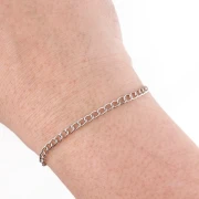 Rombo Cadena de malla de 3 mm - Acero inoxidable 316L x1m