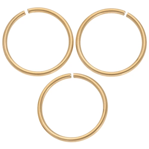 Anillas redondas abiertas 16x1,2 mm - Acero inoxidable 304 Oro x4