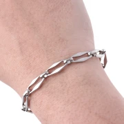 Cadena de malla de fantasía de 7 mm - acero inoxidable 304 x50cm