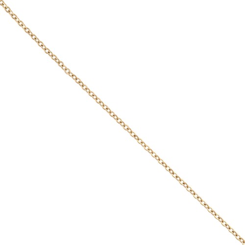 Forçat cadena de malla de 2 mm - 316L Oro de acero inoxidable x50cm