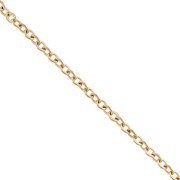 Forçat cadena de malla de 2 mm - 316L Oro de acero inoxidable x50cm
